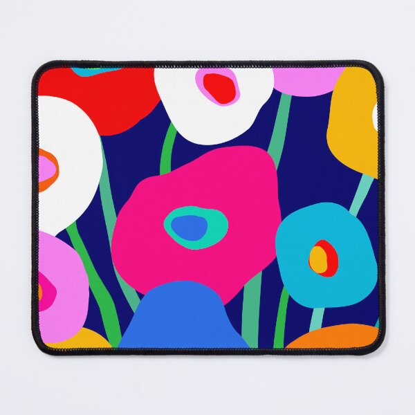 Item preview, Happy and Bright flower bouquet on blue designed and sold by Dominiquevari.