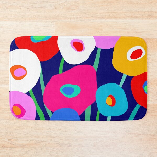 Item preview, Happy and Bright flower bouquet on blue designed and sold by Dominiquevari.