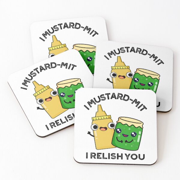 Item preview, I Mustard-mit I Relish You Funny Condiment Puns  designed and sold by punnybone.
