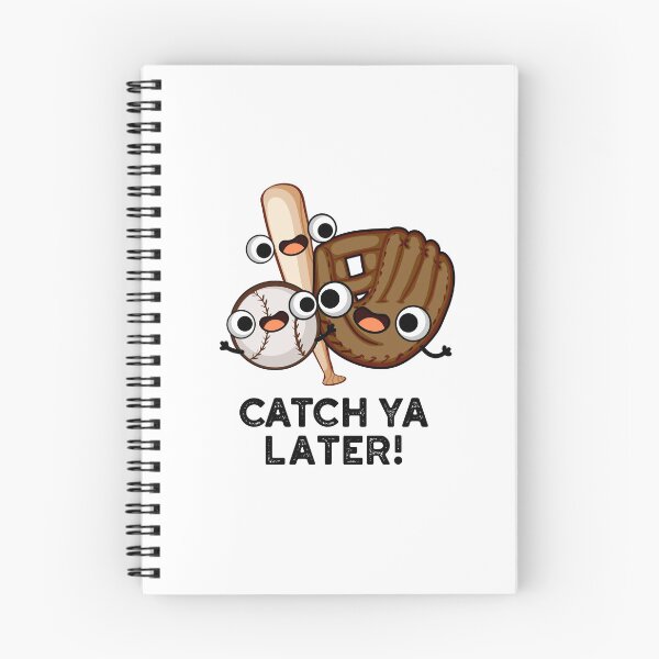 Item preview, Catch Ya Later Funny Baseball Puns  designed and sold by punnybone.