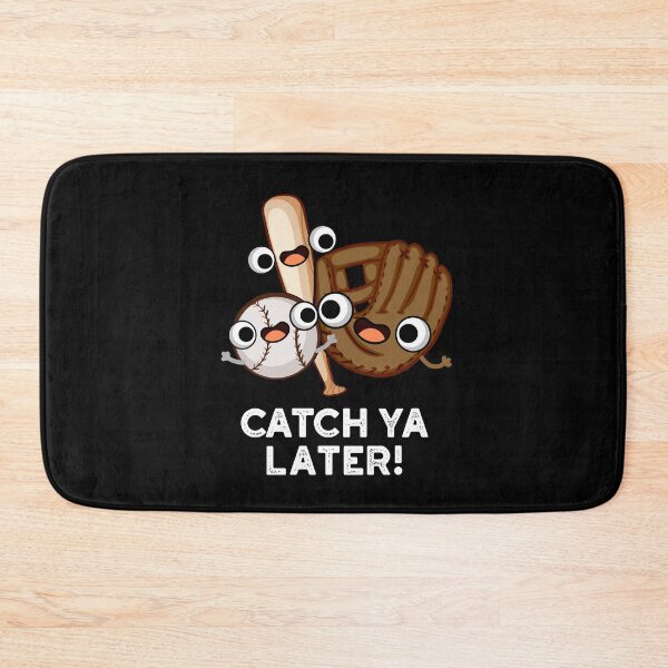 Item preview, Catch Ya Later Funny Baseball Puns (Dark BG) designed and sold by punnybone.