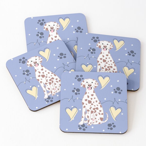 Item preview, LOVE Dalmatian - Liver and White 1 designed and sold by Lulupainting.