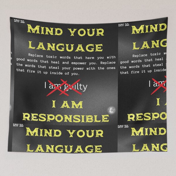 Item preview, Day 30 of the year: Mind your language designed and sold by BuddyBoots.