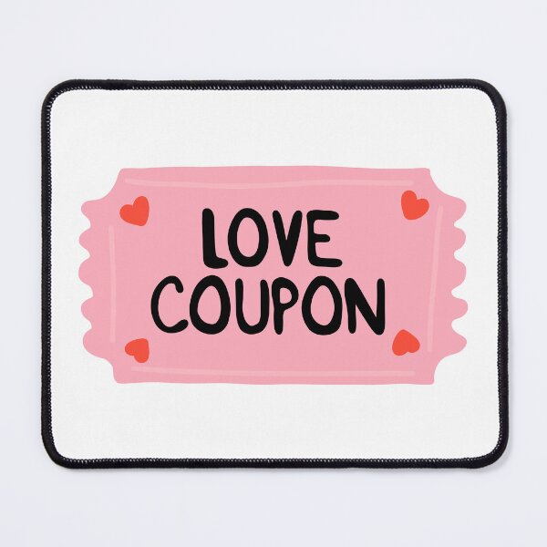 Item preview, Love coupon aesthetic Valentine's Day design designed and sold by Nanee07.