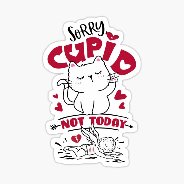 Artikel-Vorschau von Valentinstag Katze Amor, designt und verkauft von Ellisano.