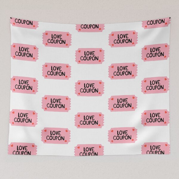 Item preview, Love coupon aesthetic Valentine's Day design designed and sold by Nanee07.