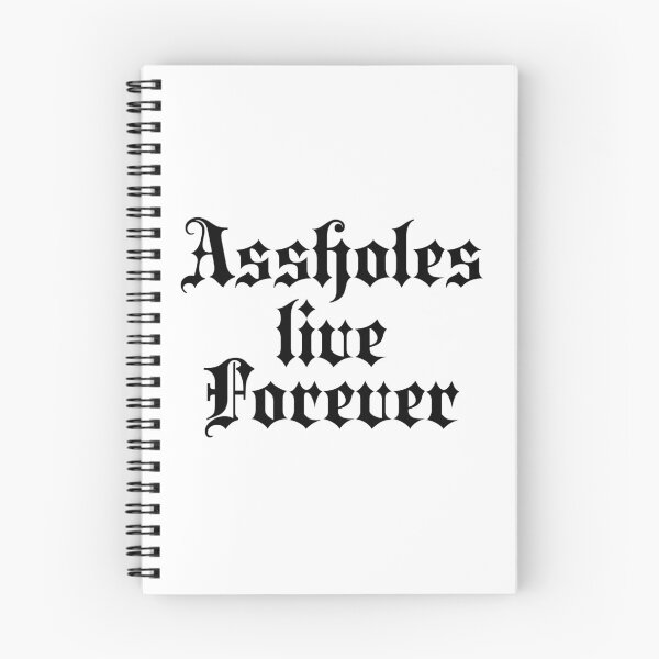 Item preview, Assholes live forever | Stylish Goth Typography designed and sold by ProdbyNiECO.