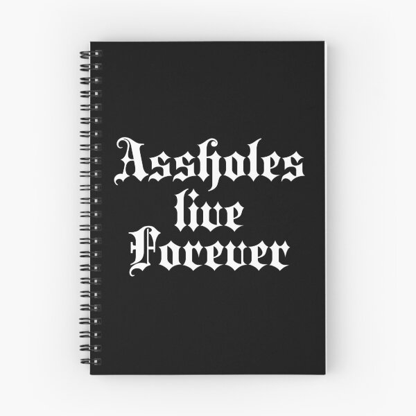 Item preview, Assholes live forever | Stylish Goth Typography designed and sold by ProdbyNiECO.