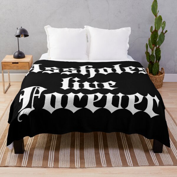 Item preview, Assholes live forever | Stylish Goth Typography designed and sold by ProdbyNiECO.