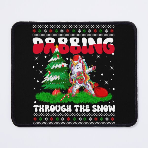 Item preview, Dabbing Through The Snow Unicorn Christmas Lights Rainbow Dancing Unicorn designed and sold by ChesterGolson.