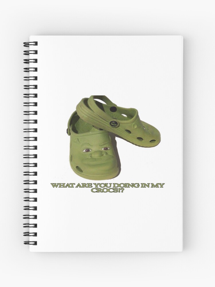 Shrek on the Croc | Spiral Notebook