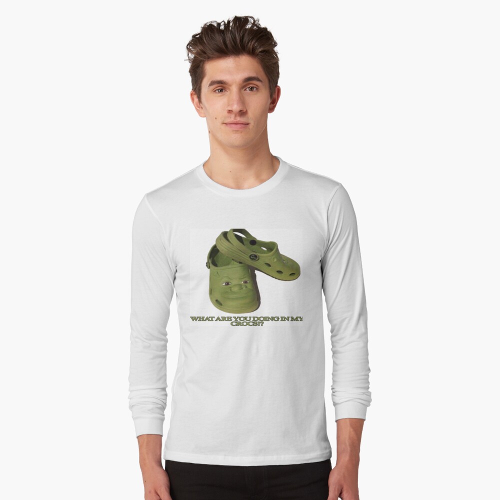 O Que Você Está Fazendo Em My Shrek Crocs Camiseta Homens Mulheres Padrão  Divertido De Verão Impressão De Manga Curta Tops College Pop Homem Novo -  Escorrega o Preço