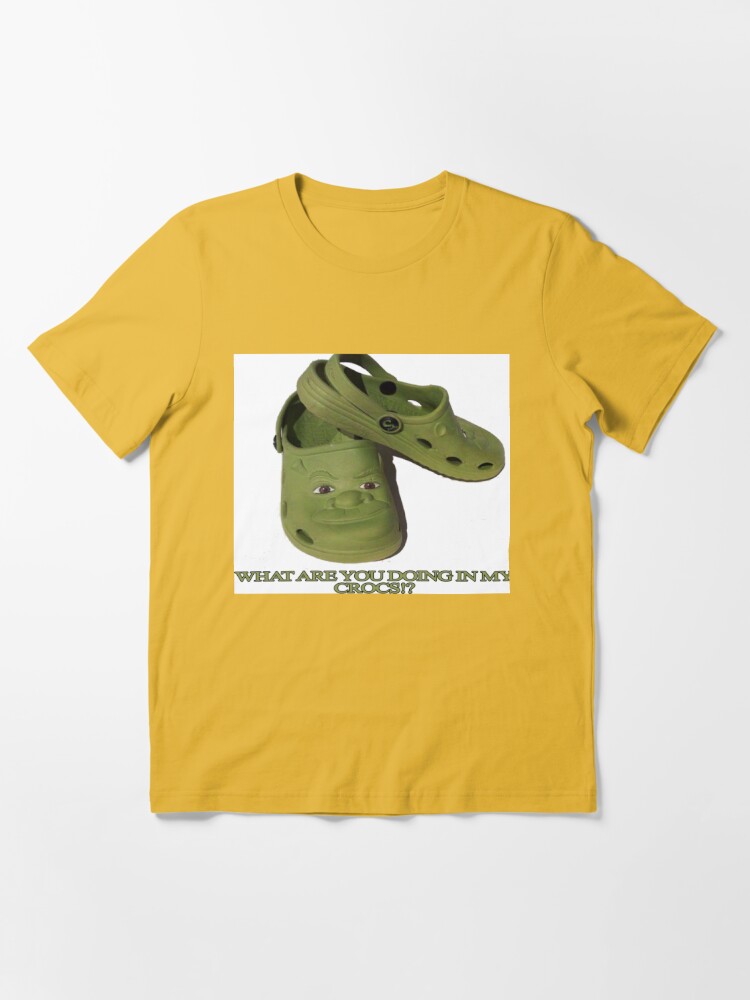 O Que Você Está Fazendo Em My Shrek Crocs Camiseta Homens Mulheres Padrão  Divertido De Verão Impressão De Manga Curta Tops College Pop Homem Novo -  Escorrega o Preço