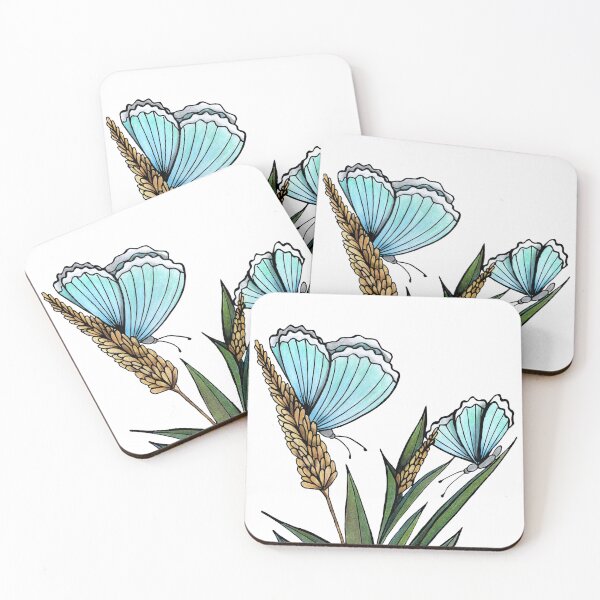 Item preview, Powder Blue Butterfies designed and sold by Colouringinbook.
