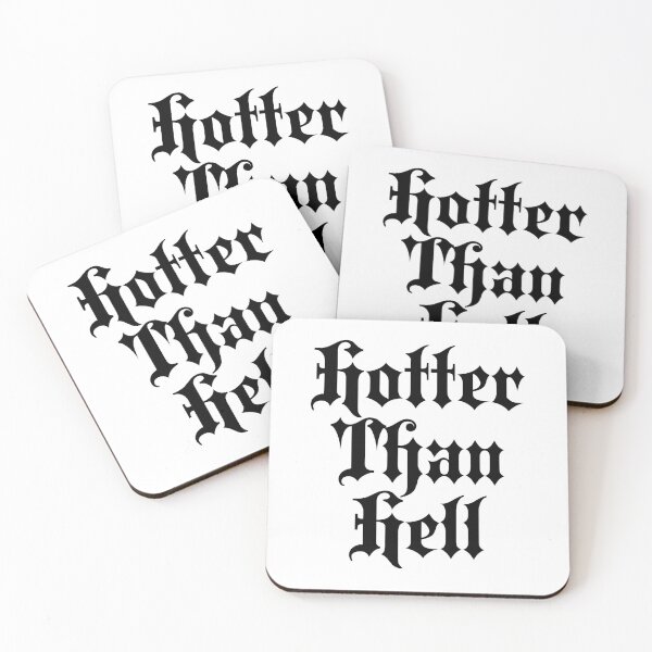 Item preview, Hotter than Hell | Stylish Goth Typography designed and sold by ProdbyNiECO.