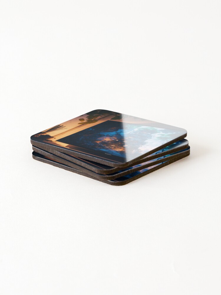 Thumbnail 4 of 5, Coasters (Set of 4), Screen Saver designed and sold by RicoInStudios.