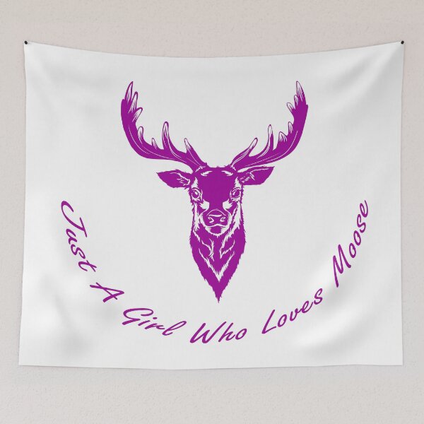 Item preview, Just a girl who loves moose  designed and sold by flydye.