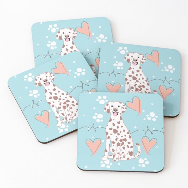 Item preview, LOVE Long Haired Dalmatian - Liver and White 2 designed and sold by Lulupainting.