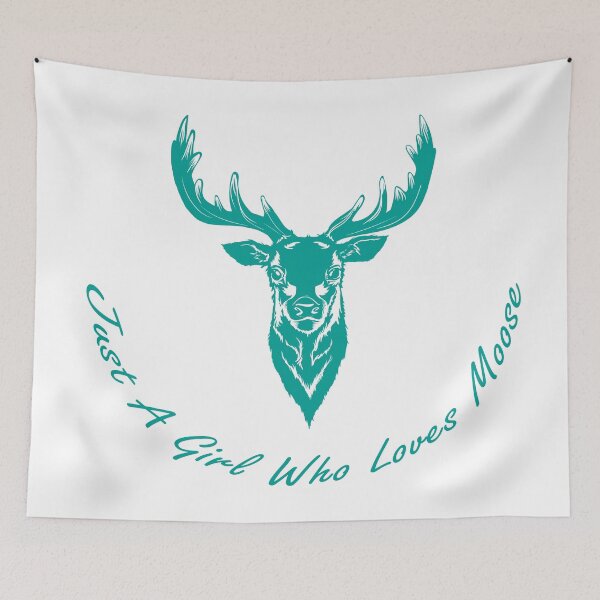 Item preview, Just a girl who loves moose  designed and sold by flydye.