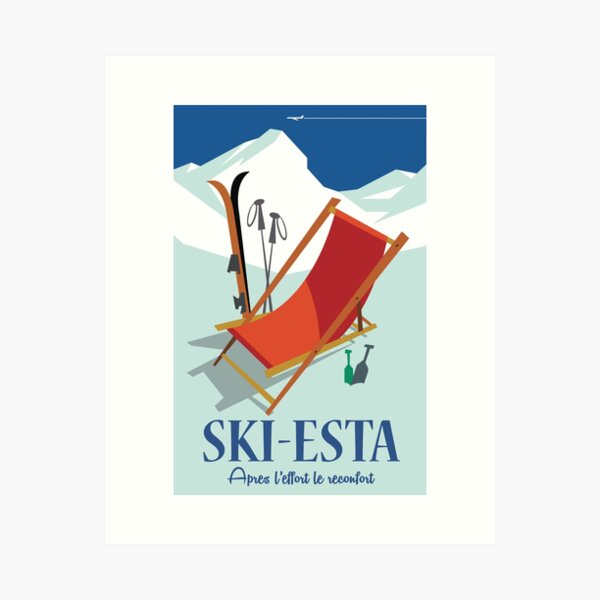 Item preview, Ski-esta poster designed and sold by GAGodel.