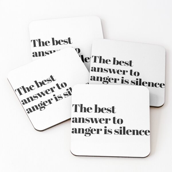 Item preview, The best answer to anger is silence designed and sold by The  Lifers.