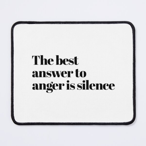 Item preview, The best answer to anger is silence designed and sold by The  Lifers.