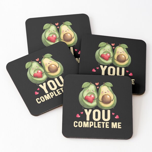 Item preview, You Complete Me Valentines Day Gift Idea For Guacamole Avocado Lover designed and sold by fooderiffic.