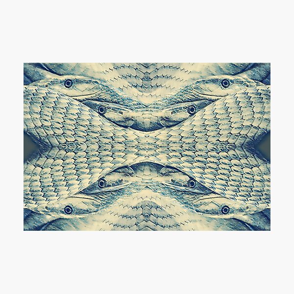 Item preview, Snake Love Sahmaran Love of Shahmaran Blue Cream designed and sold by SpiritGifts.
