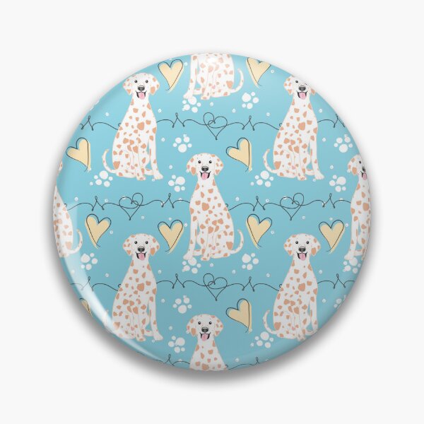 Item preview, LOVE Dalmatian - Lemon and White 1 designed and sold by Lulupainting.