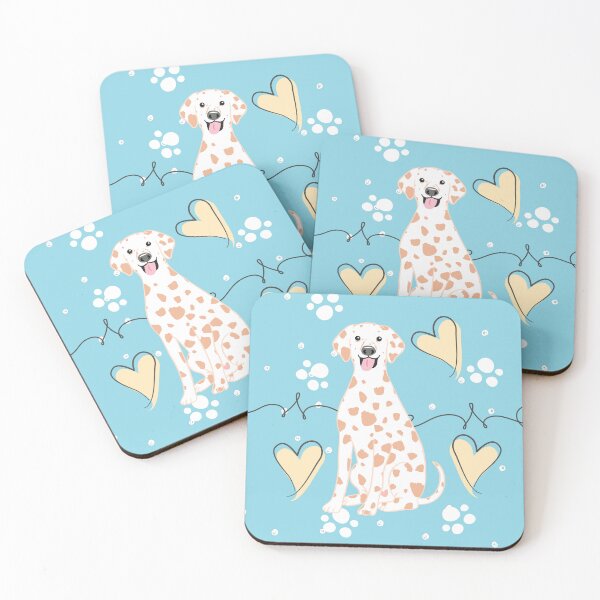 Item preview, LOVE Dalmatian - Lemon and White 1 designed and sold by Lulupainting.