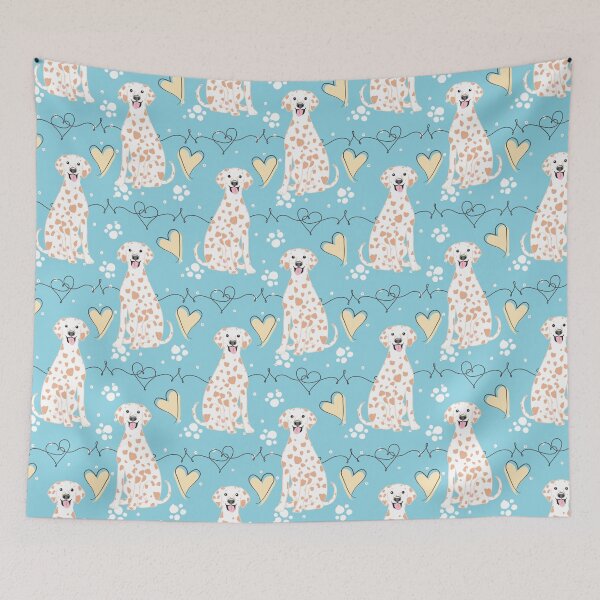 Item preview, LOVE Dalmatian - Lemon and White 1 designed and sold by Lulupainting.