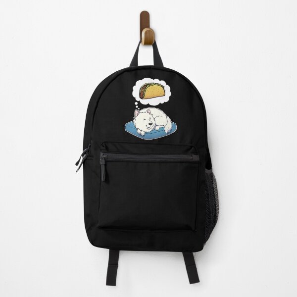 Item preview, Samoyed dreaming about Tacos designed and sold by DoggieDelights.