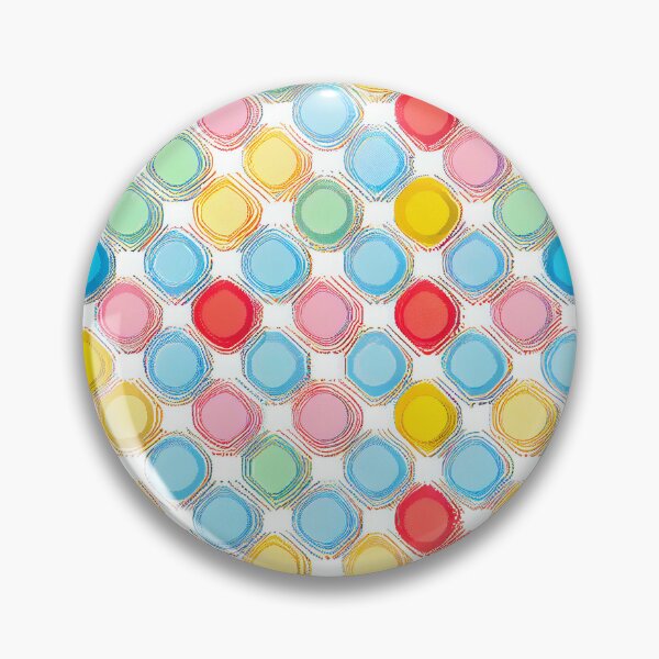 Artikelvorschau, White Colorful Square Anime California Chic Pattern Digital Painting entworfen und verkauft von CodeAndColors.
