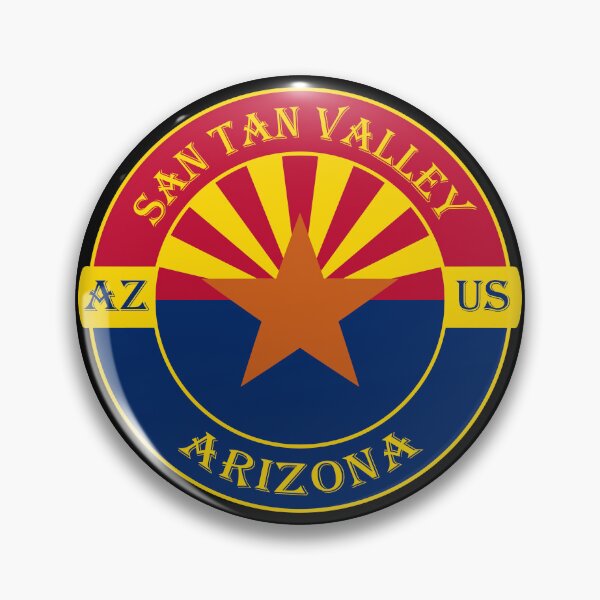 Artikelvorschau, San Tan Valley Arizona Flag USA Seal Stamp Badge Travel Souvenir entworfen und verkauft von TeeHome.