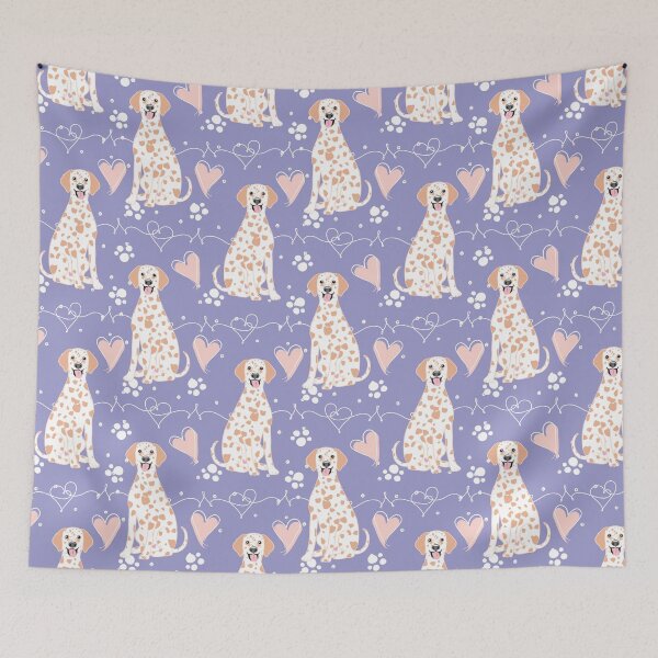 Item preview, LOVE Dalmatian - Lemon and White 2 designed and sold by Lulupainting.