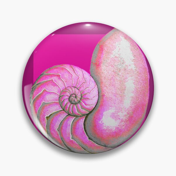 Item preview, Nautilus sea shell in magenta designed and sold by LisaLeQuelenec.