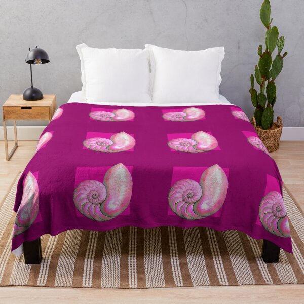 Item preview, Nautilus sea shell in magenta designed and sold by LisaLeQuelenec.