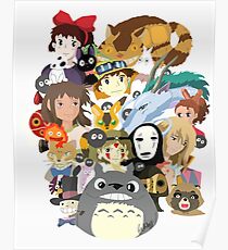 Studio Ghibli Collage Poster