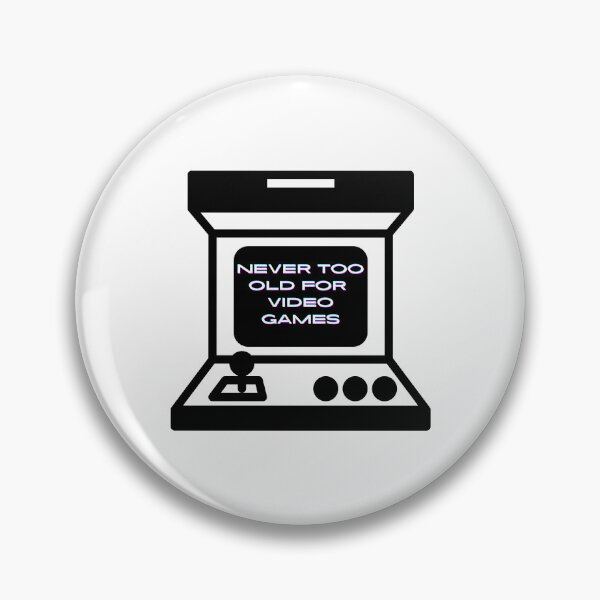 Item preview, Never too old for video games - White designed and sold by BusyMonkeys.
