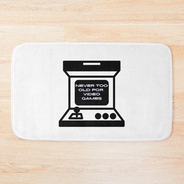 Item preview, Never too old for video games - White designed and sold by BusyMonkeys.