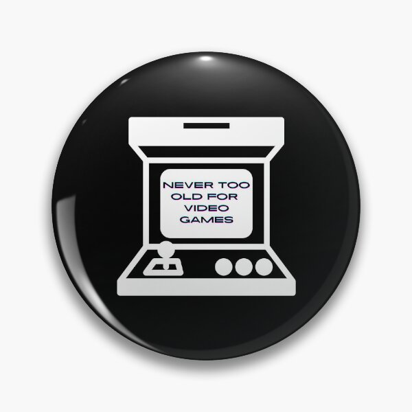 Item preview, Never too old for video games - Black designed and sold by BusyMonkeys.