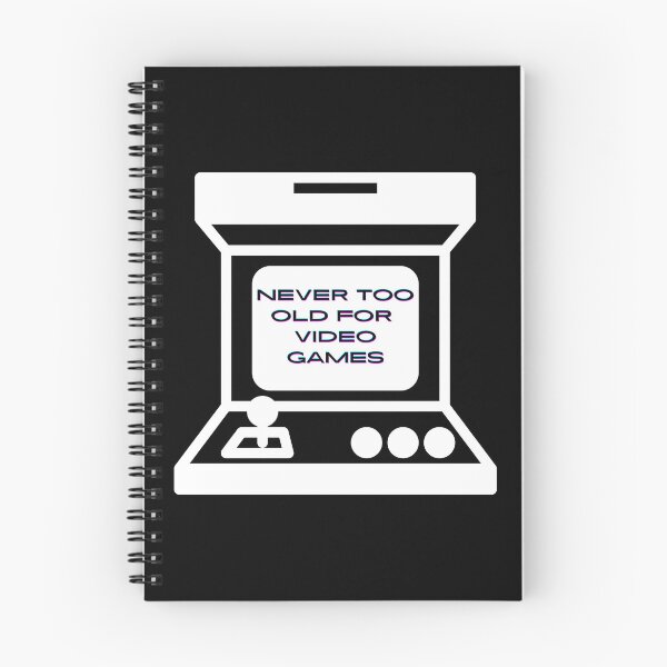 Item preview, Never too old for video games - Black designed and sold by BusyMonkeys.