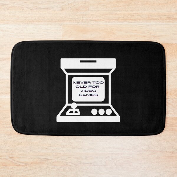 Item preview, Never too old for video games - Black designed and sold by BusyMonkeys.