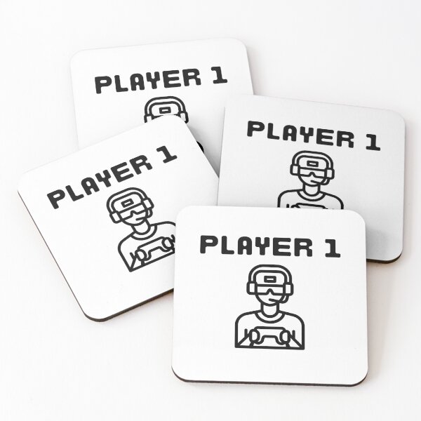 Item preview, Player One Gamer - White designed and sold by BusyMonkeys.
