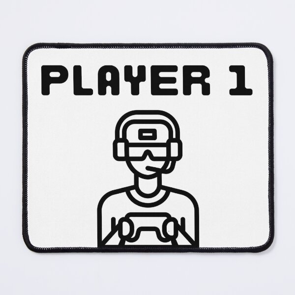 Item preview, Player One Gamer - White designed and sold by BusyMonkeys.