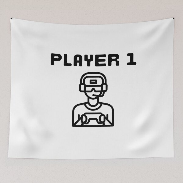 Item preview, Player One Gamer - White designed and sold by BusyMonkeys.