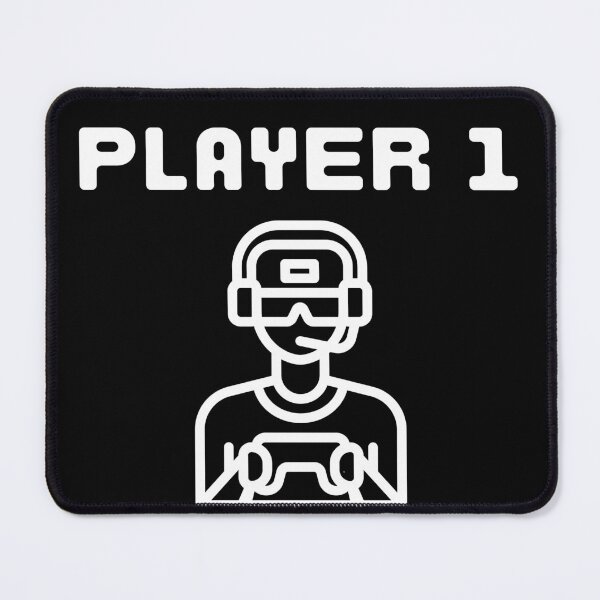 Item preview, Player One Gamer - Black designed and sold by BusyMonkeys.