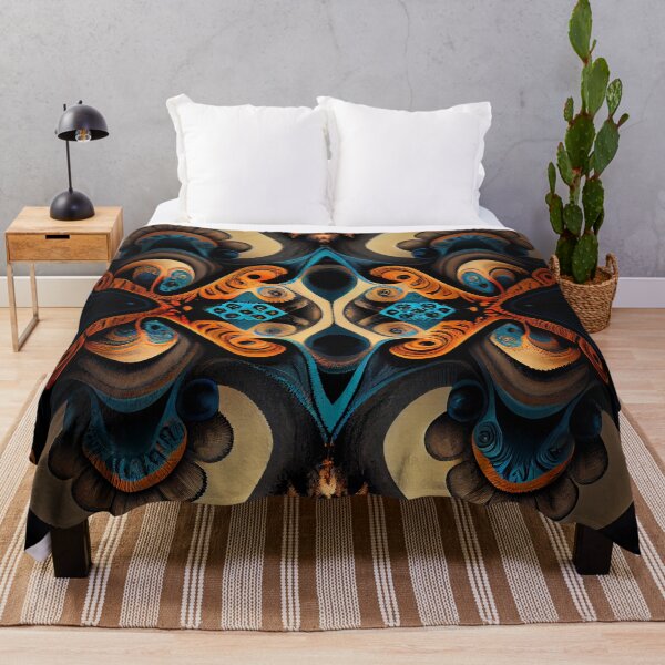 Item preview, Symmetrical Surreal Balanced Extreme Western Pattern Digital Painting designed and sold by CodeAndColors.