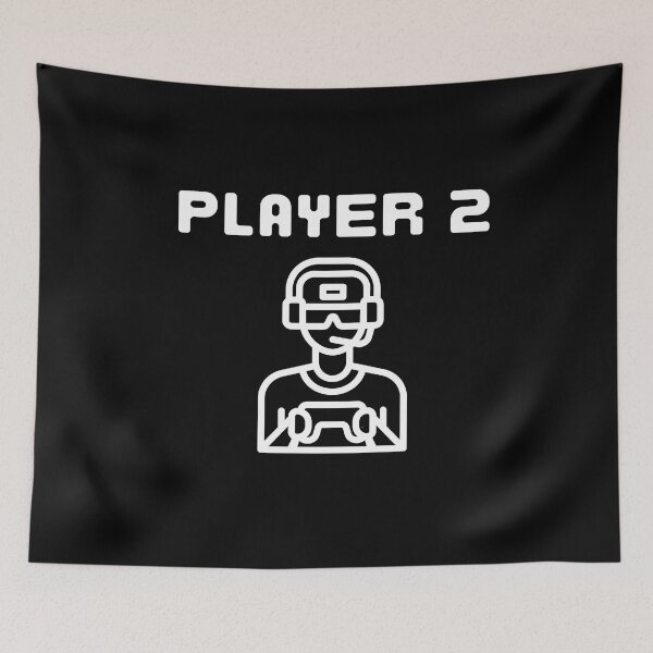 Item preview, Copy of Copy of Player Two - Black designed and sold by BusyMonkeys.