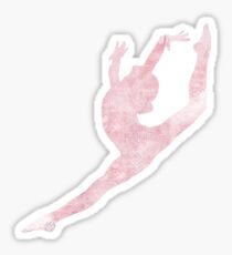Sprung - Rosa Sticker